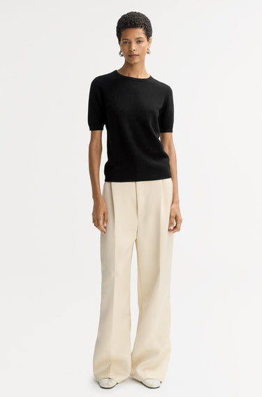 Short Sleeve Crewneck-Sweaters & Cardigans-Soft Goat-Debs Boutique